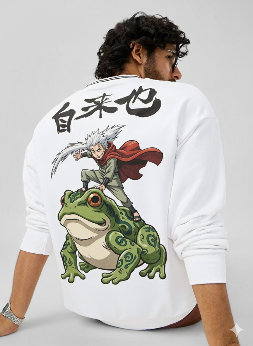Dominare Gamakage Jiraiya Sweatshirt – Oversized Anime Style - Dominare