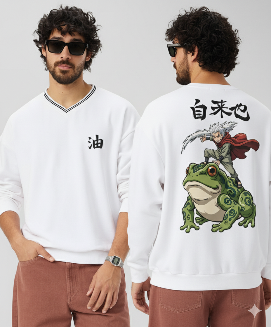 Dominare Gamakage Jiraiya Sweatshirt – Oversized Anime Style - Dominare