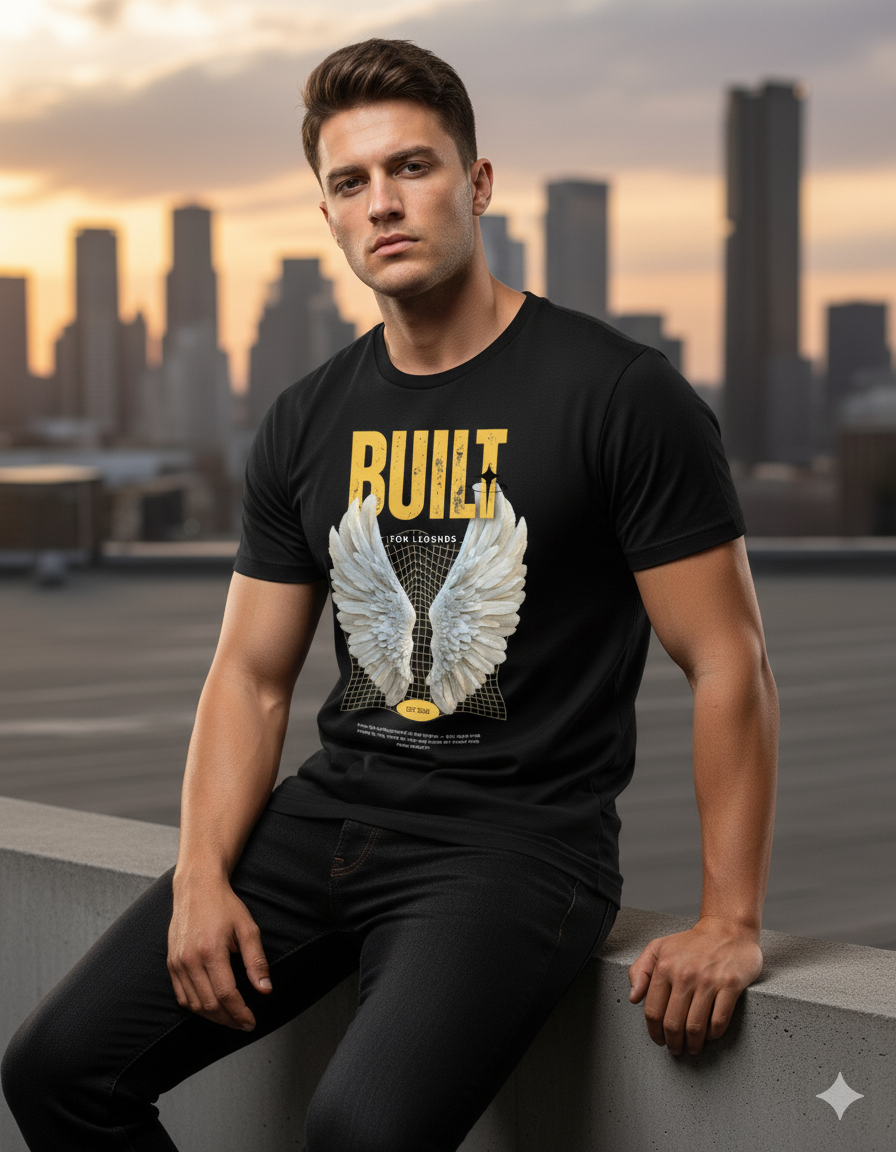 Dominare Wings Tee – "Built for Legends" Premium Streetwear - Dominare
