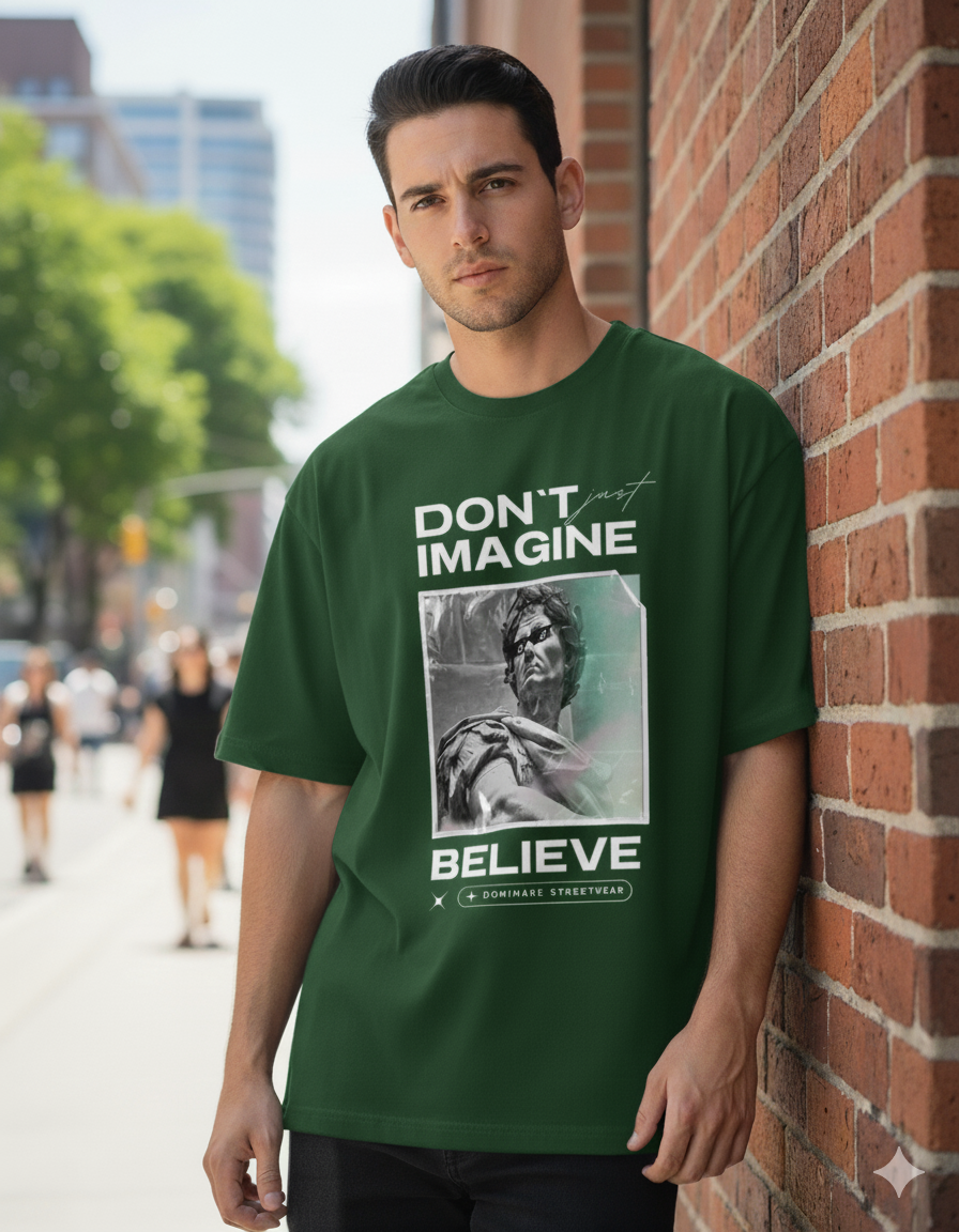 Dominare Believe Streetwear Tee – Bold Design for True Believers - Dominare