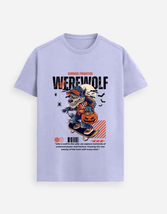 Dominare "Skate Wolf Graphic Tee" – Streetwear for Bold Legends - Dominare