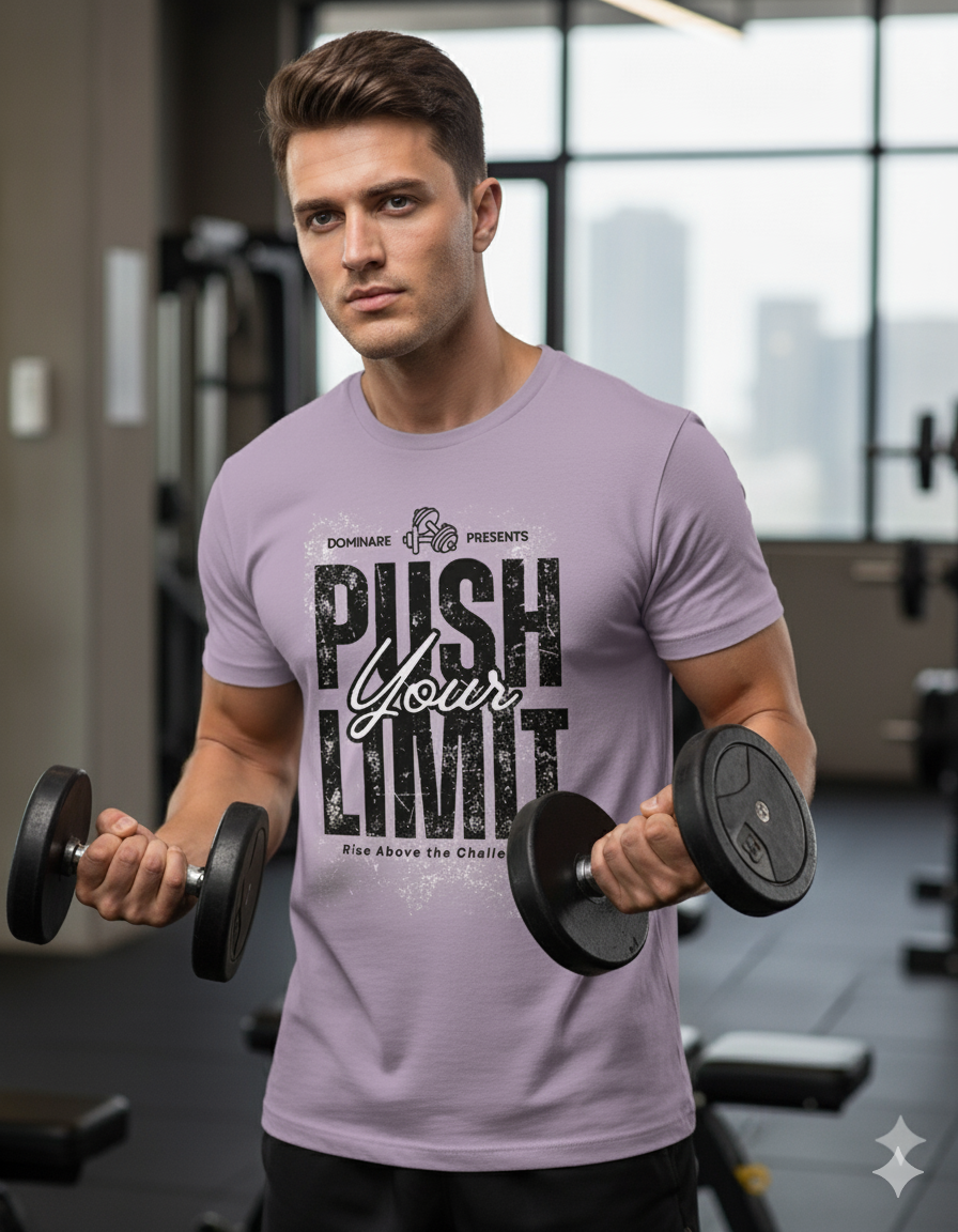 Dominare Motivational Tee – Push Your Limits in Style - Dominare