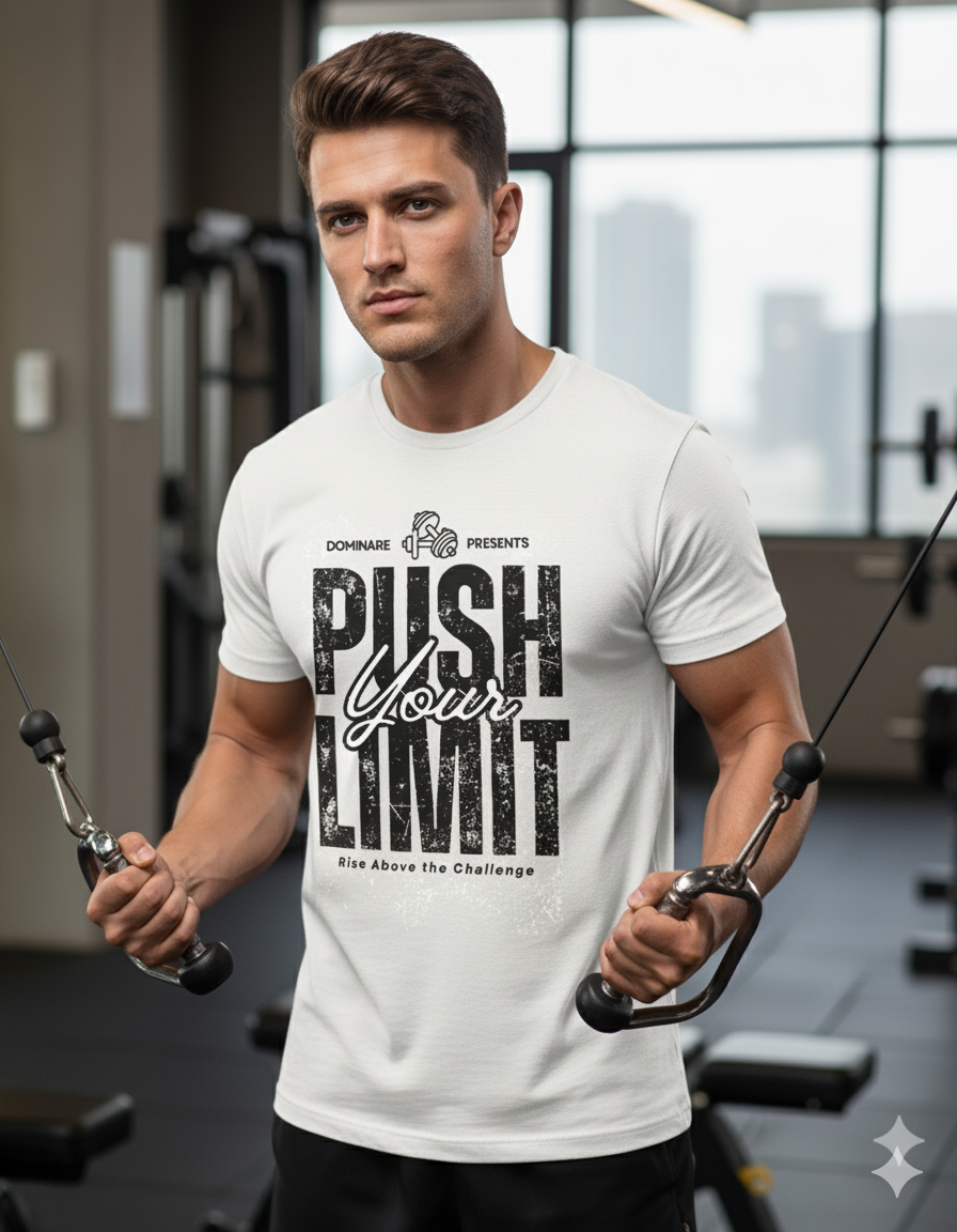 Dominare Motivational Tee – Push Your Limits in Style - Dominare
