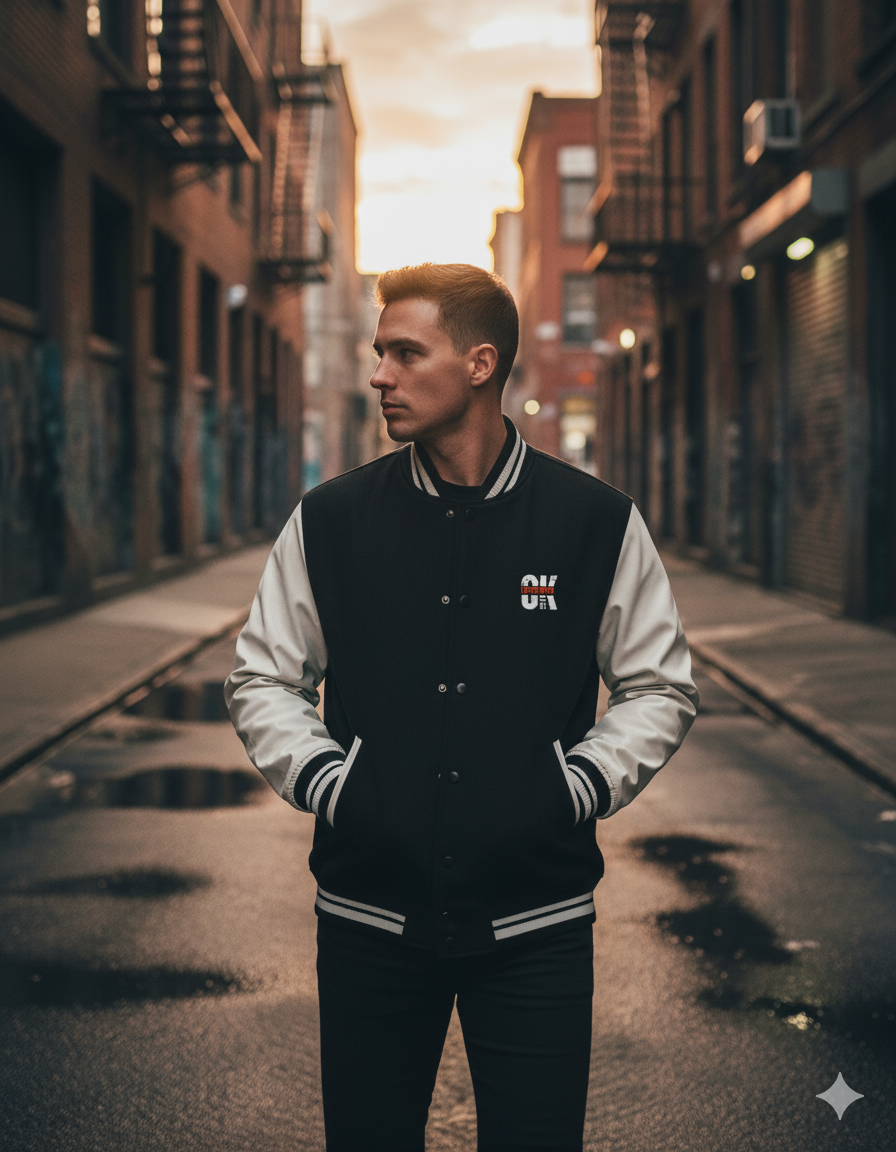 Bad Monkey Varsity Jacket by Dominare – Bold Streetwear Style - Dominare